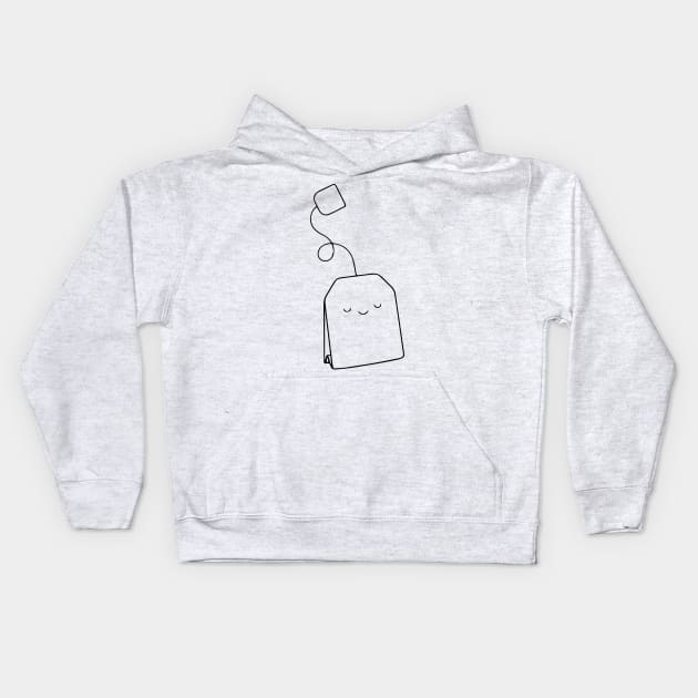 Happy Tea Bag - Tea Bag Smile Kids Hoodie by neverland-gifts